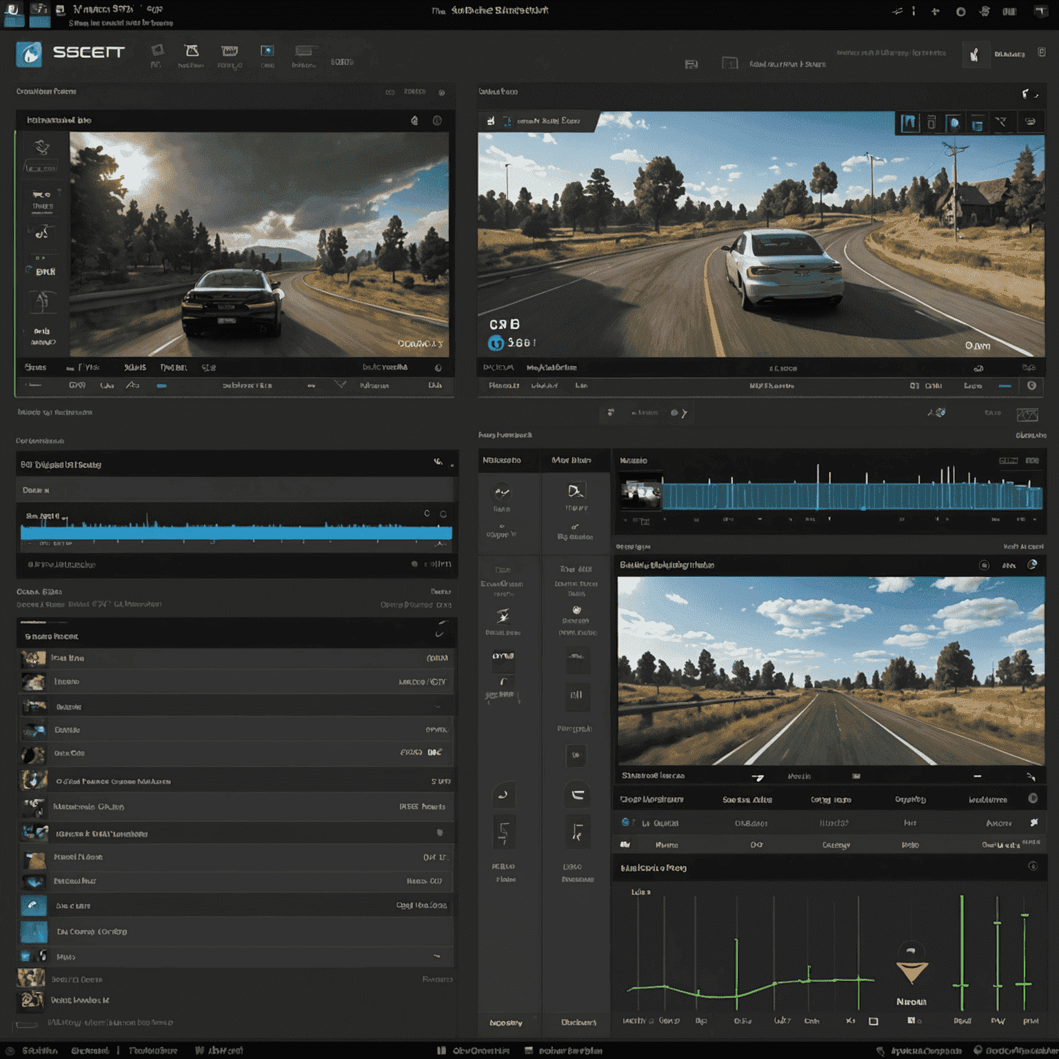 XSplit Broadcaster interface with multiple scenes, audio mixer, and live preview